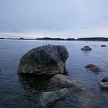 Sealhunt in may,standing on rocks.