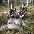 Me and Roger at the driven hunt in Czech Republic